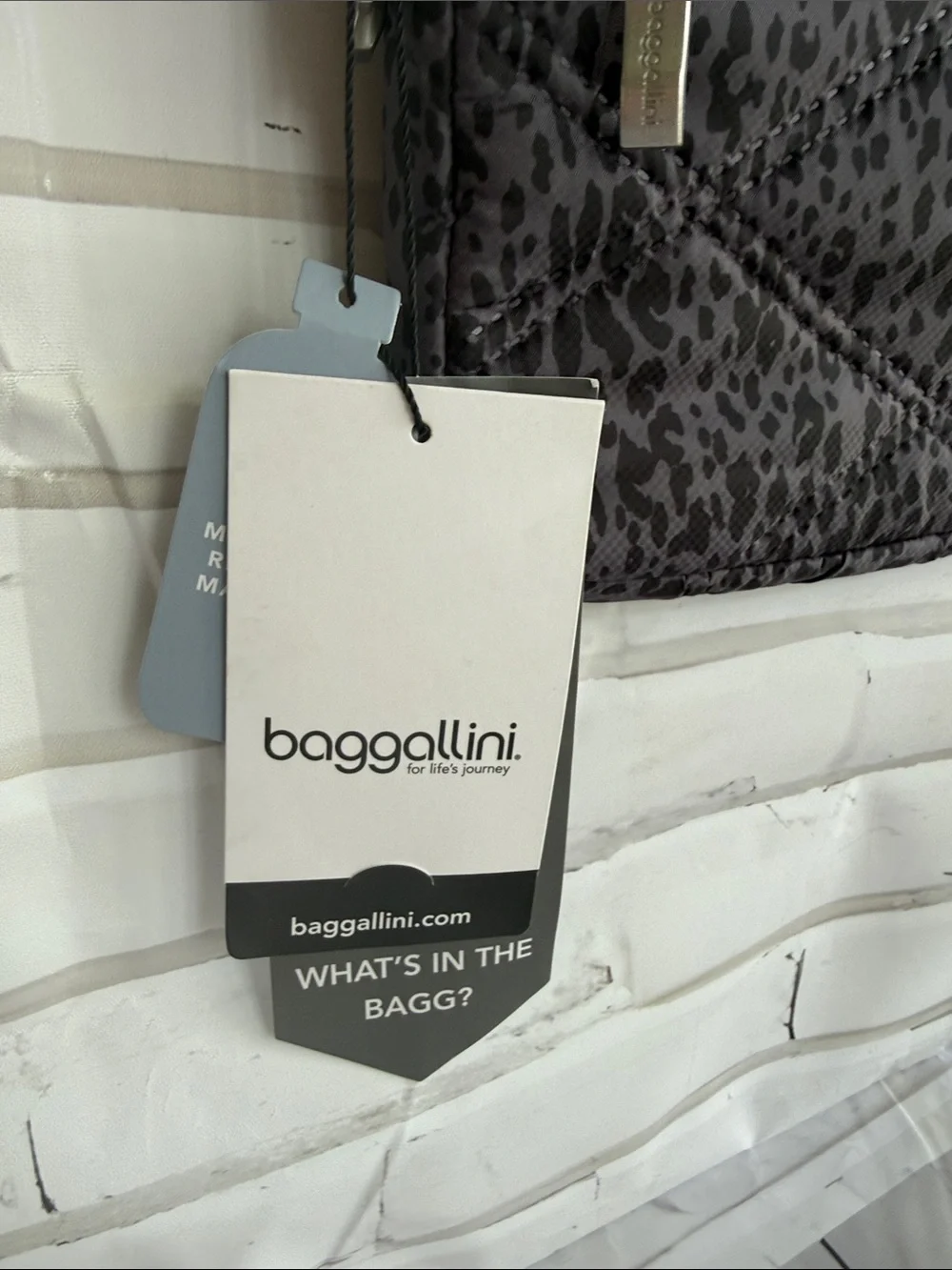Baggallini Quilted Double Zip Anytime Crossbody in Charcoal Snakeskin Quilt - Picture 3 of 16